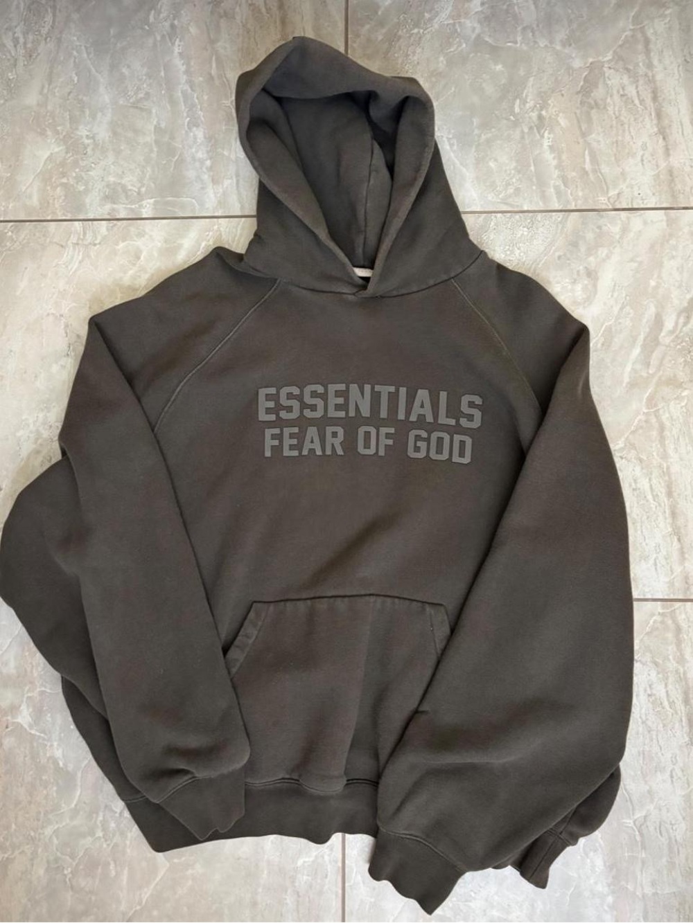 Fear of God Essentials Men's Hoodie in Dark Brown